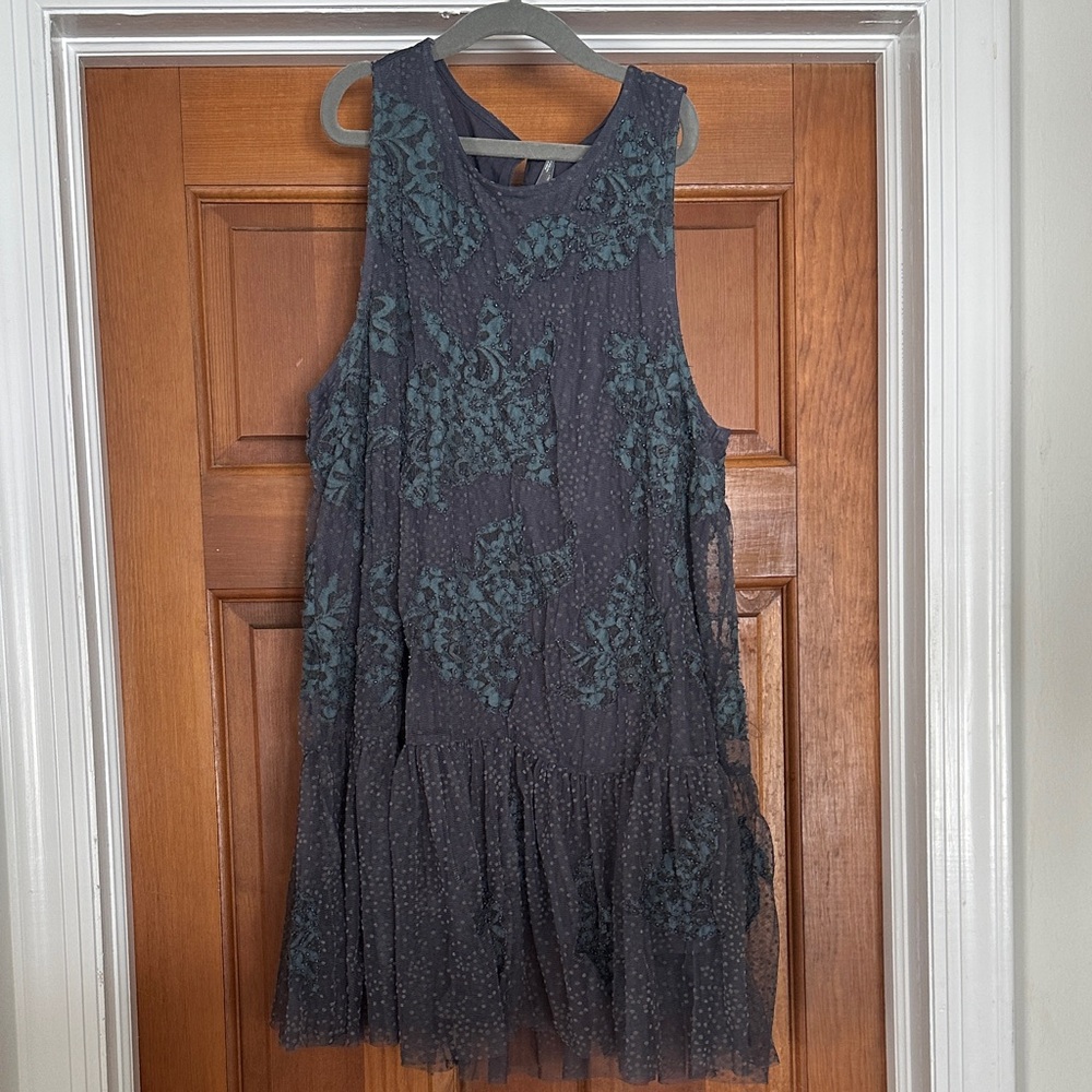 Anthropologie Beaded Tulle Tunic - Picture 2 of 7